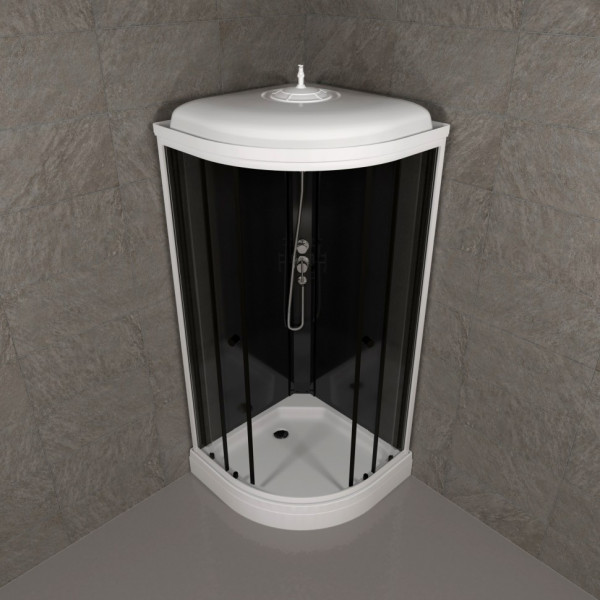 Душевая кабинаTriton Нова 88x88 стекло прозрачное, профиль черный (DK350)