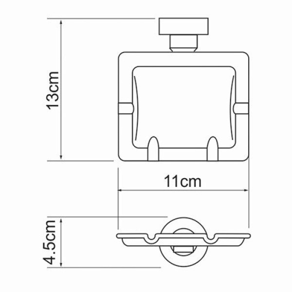 Емкость для мусора WasserKraft хром (K-1081)