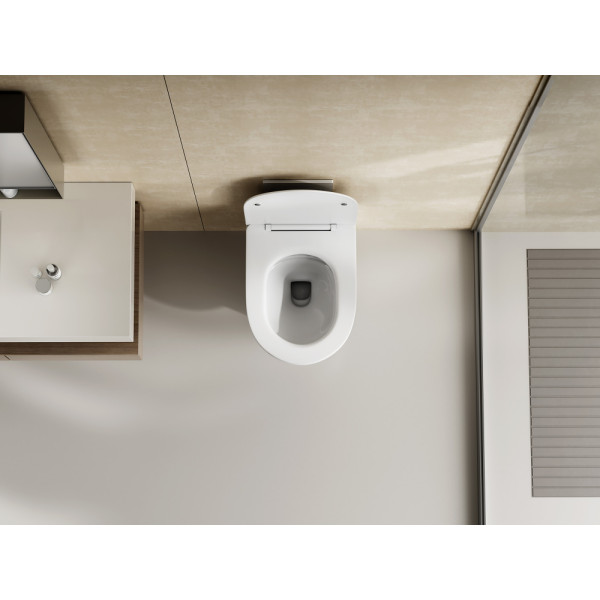 Унитаз подвесной Abber Bequem 355x530x320 белый (AC1128)