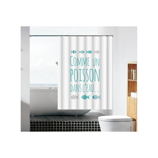 Шторка для ванны текстильная Melodia 180х180 см Как рыбка в воде (MZ-90) Шторка для ванны текстильная Melodia 180х180 см Как рыбка в воде (MZ-90)