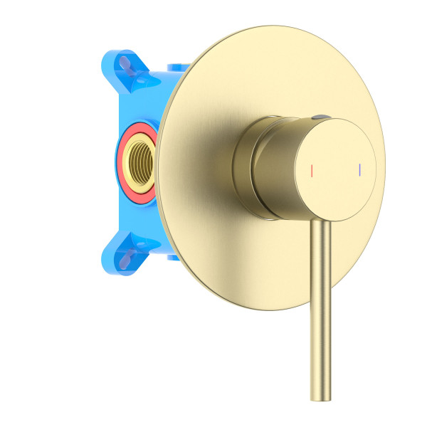 Смеситель для душа Aquatek Европа встраиваемый золото шлифованное (AQ1366BG)