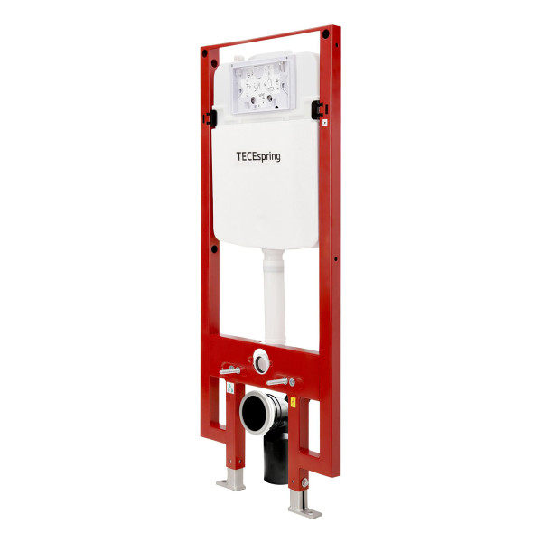 Комплект инсталляция с унитазом Tece TeceSpring с клавишей хром, с сиденьем (S955799)