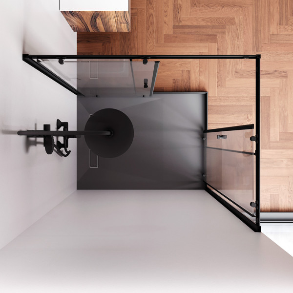 Душевой уголок AM.PM Sunny 118,3x88,3x190 стекло прозрачное, профиль черный матовый (W87G-403-12090-BT) Душевой уголок AM.PM Sunny 118,3x88,3x190 стекло прозрачное, профиль черный матовый (W87G-403-12090-BT)