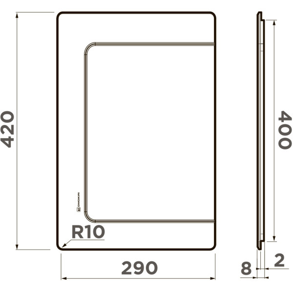 Доска для мойки Omoikiri 290х420 CB-BASIC-400-GB графит (4999101)