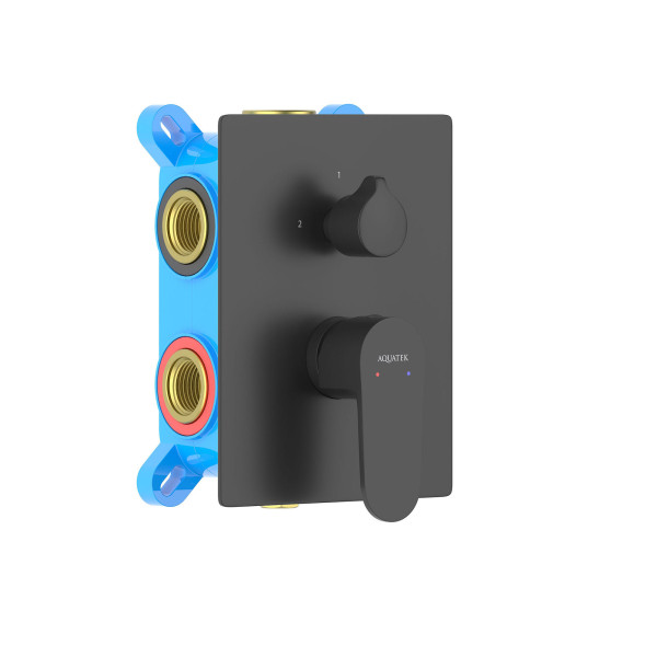 Смеситель для ванны Aquatek Оберон черный матовый (AQ1247MB) Смеситель для ванны Aquatek Оберон черный матовый (AQ1247MB)