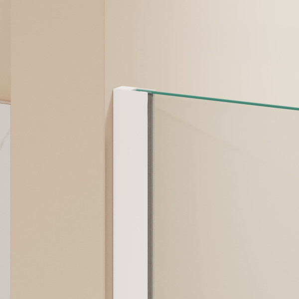 Душевая перегородка RGW WA-050W (WA-002W + Z-070W) 600 стекло прозрачное, профиль Белый (351005063-15)