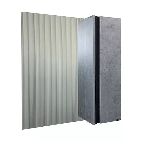 Шкаф зеркальный Comforty Эдинбург 750x165x800 дуб светлый (00004149063)