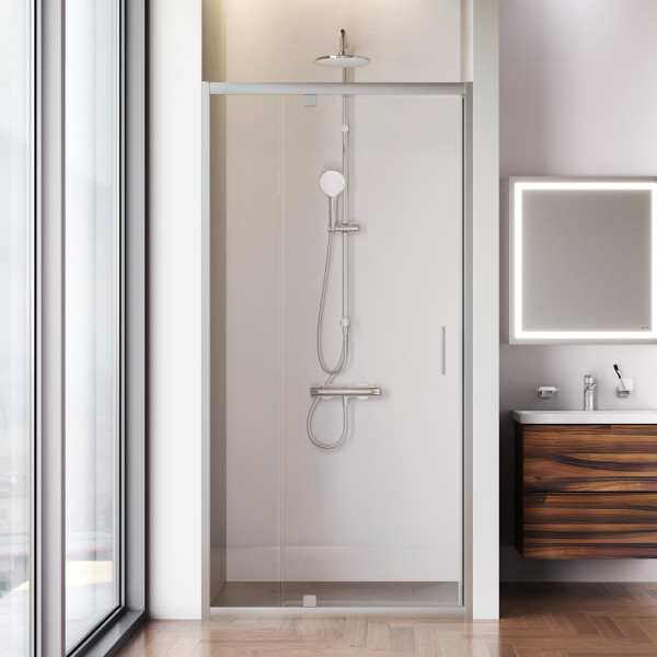 Душевая дверь AM.PM Gem 100x195 стекло прозрачное, профиль хром матовый (W90G-100-1P-MT) Душевая дверь AM.PM Gem 100x195 стекло прозрачное, профиль хром матовый (W90G-100-1P-MT)