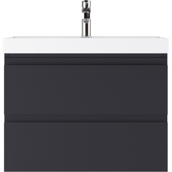 Тумба подвесная под умывальник Classica 70 Graffo графит матовый В2 Домино (DGr2112T)