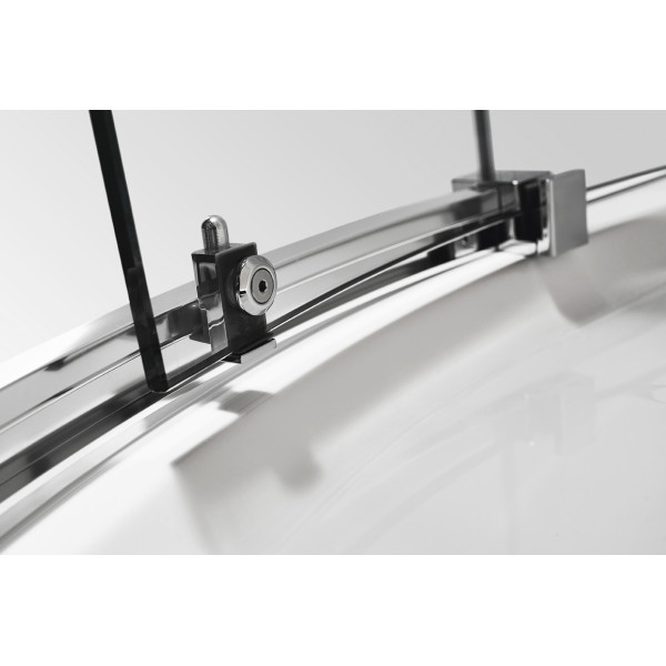 Душевой уголок Cezares Stylus-m 90x90x195 стекло прозрачное, профиль хром (STYLUS-O-M-R-2-90-C-Cr)