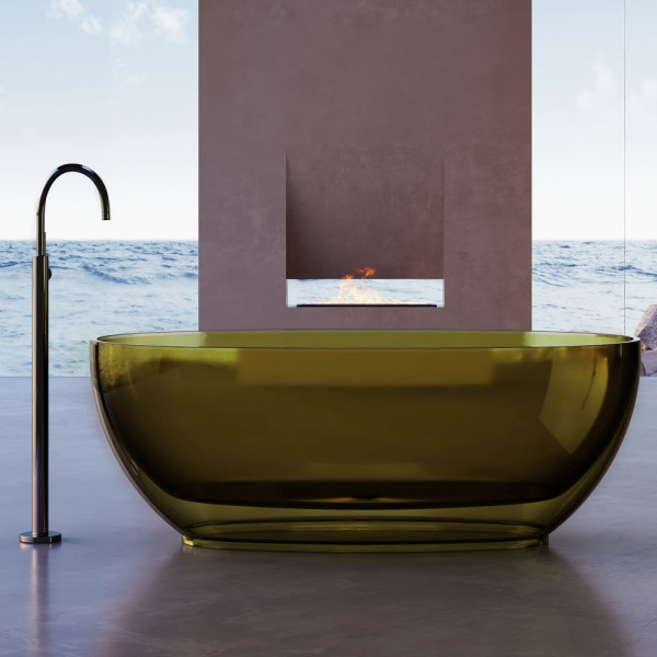 Ванна прозрачная Abber Kristall 170x75 оливковый (AT9703Vesuvian) Ванна прозрачная Abber Kristall 170x75 оливковый (AT9703Vesuvian)