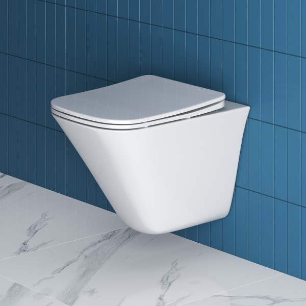 Унитаз подвесной BelBagno Marmi безободковый (BB052CHR/BB052SC)