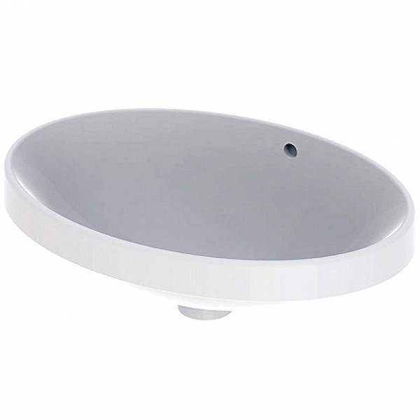 Раковина встраиваемая Geberit VariForm 55х40 без отверстием под смеситель, с отверстием перелива, белая (500.716.01.2) Раковина встраиваемая Geberit VariForm 55х40 без отверстием под смеситель, с отверстием перелива, белая (500.716.01.2)