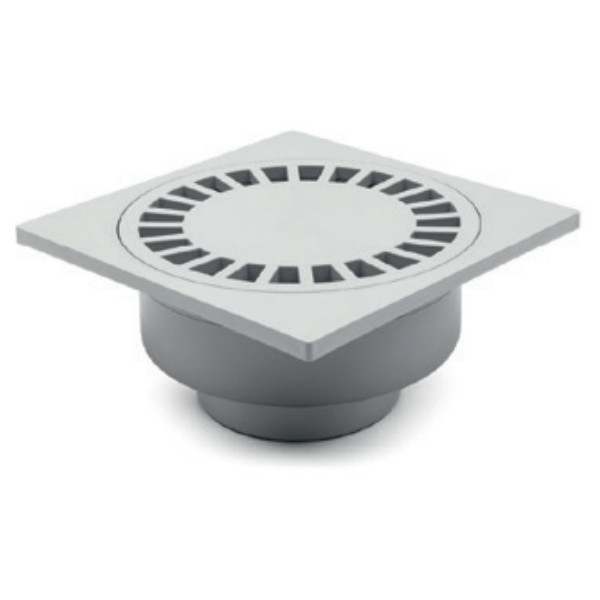 Трап MCH для пола с нижним сливом 250x250 DN75/110 пластик