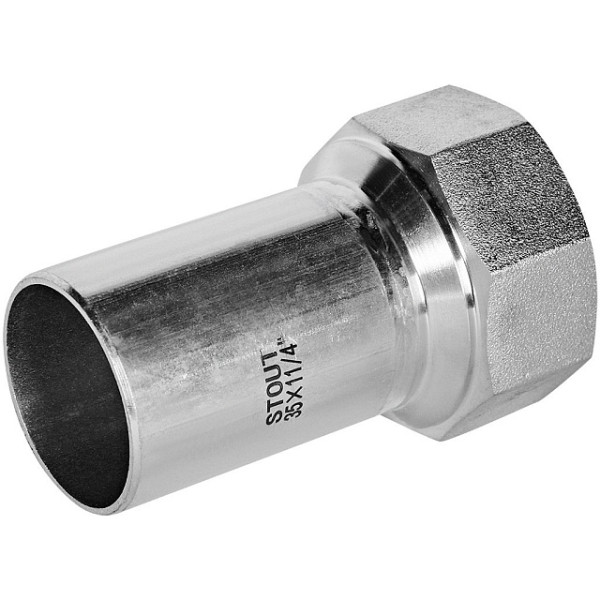 Вставка резьбовая 35х1 1/4"В Stout SSS-2023 НПр-ВР (нерж.ст., пресс) SSS-2023-035114 Вставка резьбовая 35х1 1/4"В Stout SSS-2023 НПр-ВР (нерж.ст., пресс) SSS-2023-035114