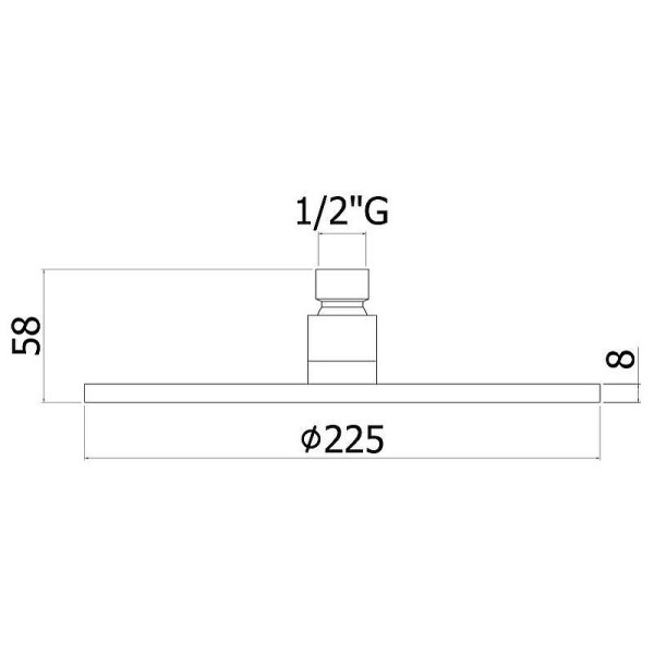 Верхний душ Paffoni Master 225, черный ( ZSOF074NO) Верхний душ Paffoni Master 225, черный ( ZSOF074NO)