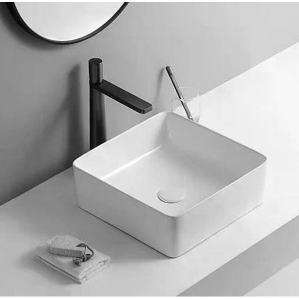 Раковина накладная RGW GS-4 37x37x135 белая (81214-1)