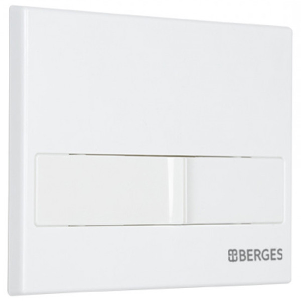Клавиша смыва Berges Novum L1 белая (40011) Клавиша смыва Berges Novum L1 белая (40011)