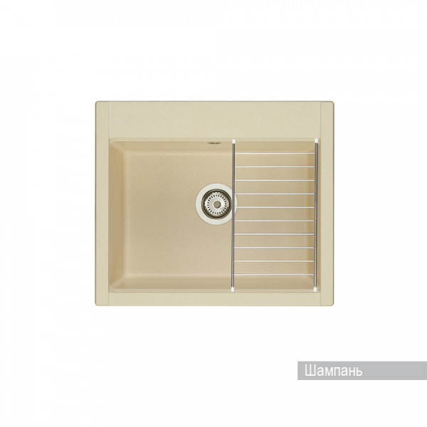 Мойка для кухни врезная Aquaton Делия 60 517x602x218 шампань (1.A715.2.32L.D29.0)