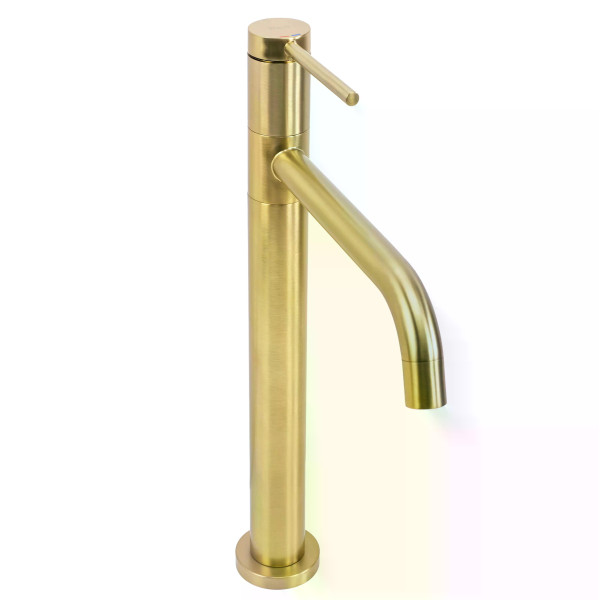 Смеситель для раковины Rea Lugano золото матовое (REA-B4420)