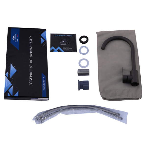 Смеситель для кухни Fashun чёрный (A54001N-37)