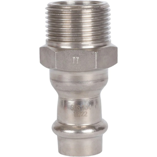 Переход 15х3/4"Н Rommer из нержавеющей стали (пресс) (RSS-0021-001534)