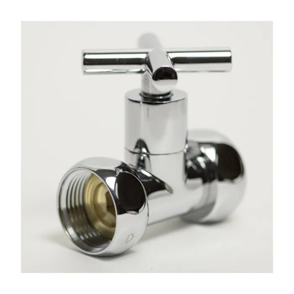 Вентиль запорный прямой Indigo 1"х1" г/г хромированный для п/с Крест (LUX-840SCH1010)