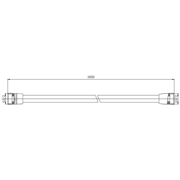 Шланг душевой Aquatek 160 см черный матовый (AQ2111MB) Шланг душевой Aquatek 160 см черный матовый (AQ2111MB)