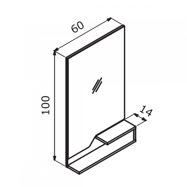 Зеркало с подсветкой Orka Galia 600x1000x140 (3000858) Зеркало с подсветкой Orka Galia 600x1000x140 (3000858)