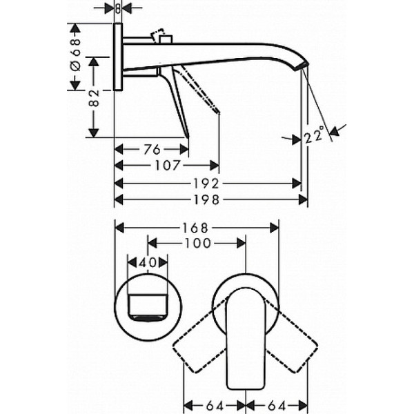 Смеситель для раковины Hansgrohe Vivenis белый (75050700)