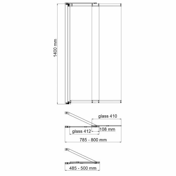 Душевая шторка для ванн WasserKRAFT Main 80х140 стекло прозрачное, профиль хром (41S02-80WS Fixed) Душевая шторка для ванн WasserKRAFT Main 80х140 стекло прозрачное, профиль хром (41S02-80WS Fixed)