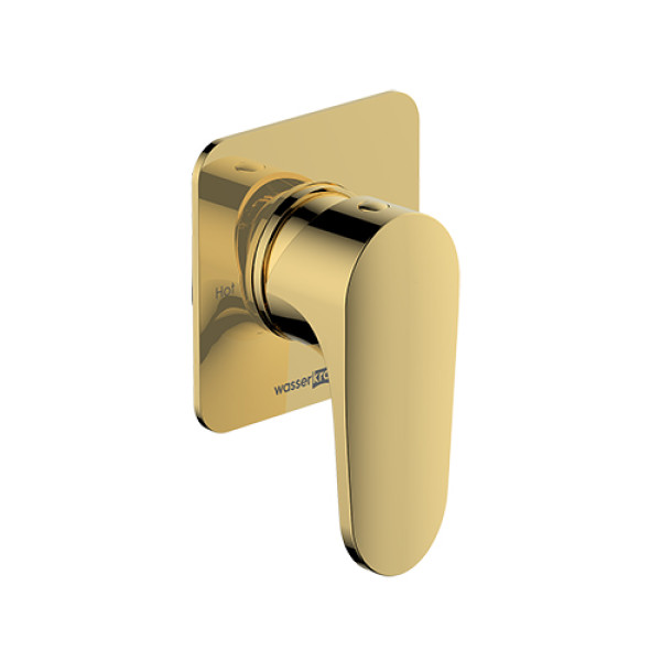 Смеситель для душа встраиваемый WasserKRAFT глянцевое золото (2151)