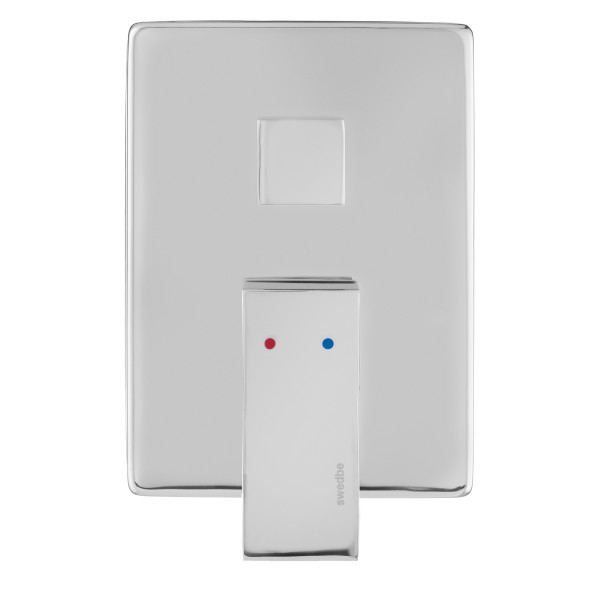 Смеситель для душа встраиваемый Swedbe Platta подключение на 3 выхода в монтажном боксе хром (5520) Смеситель для душа встраиваемый Swedbe Platta подключение на 3 выхода в монтажном боксе хром (5520)