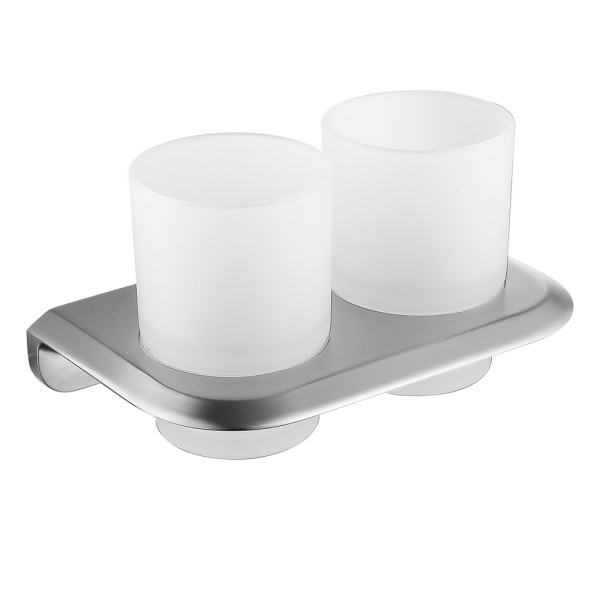 Стакан двойной для зубных щеток Abber Nord сатин (AA1557SP)