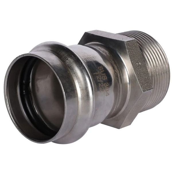 Переход 42х1 1/2"Н Rommer из нержавеющей стали (пресс) (RSS-0021-042112) Переход 42х1 1/2"Н Rommer из нержавеющей стали (пресс) (RSS-0021-042112)