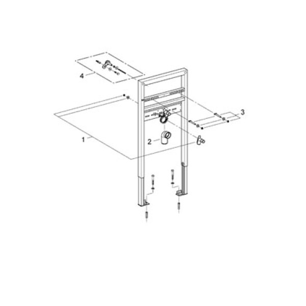 Инсталляция для раковины Grohe Rapid SL 38541 985 мм