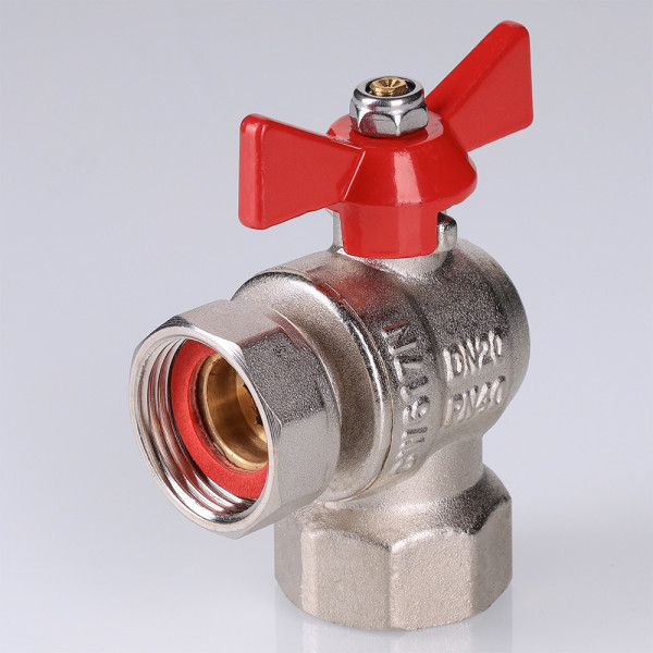 Кран угловой 3/4"х3/4" ВВ шаровый с накидной гайкой (короткий) Valtec (красная бабочка) VT.266.NS.0505 Кран угловой 3/4"х3/4" ВВ шаровый с накидной гайкой (короткий) Valtec (красная бабочка) VT.266.NS.0505