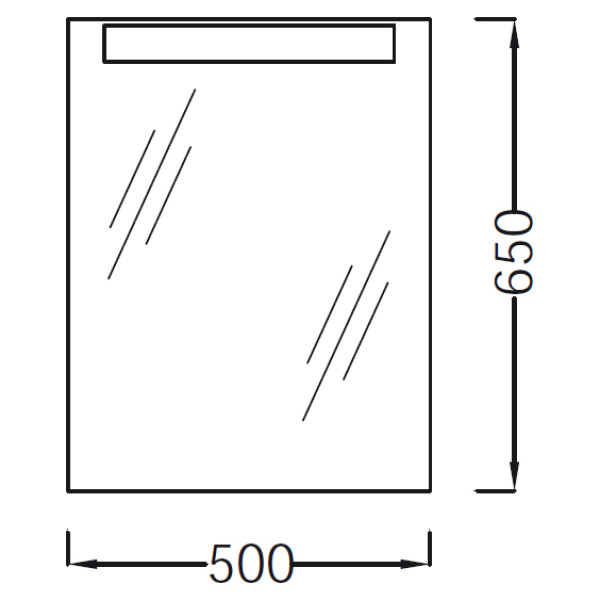Зеркало Jacob Delafon Presquile 650x60x500 (EB1107-NF)