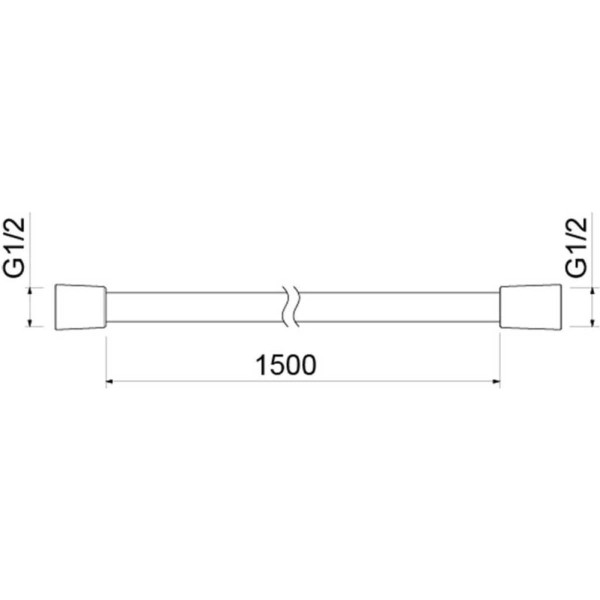 Шланг душевой Aquatek 150 см хром (AQ2106CR)