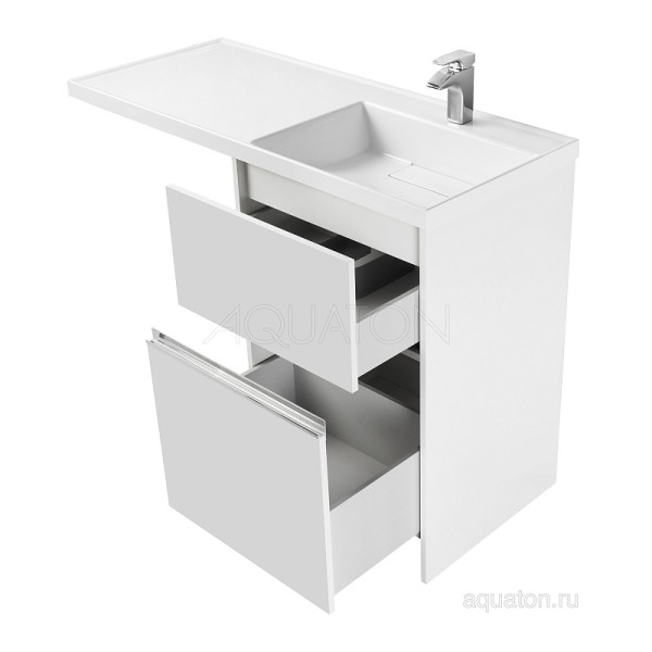 Тумба над стиральной машиной Aquaton 120x49,6x88,2 белая (1A23,5901LH010)