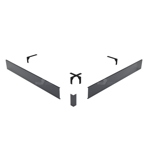 Экран фронтальный для поддона RGW N/ST-01 G 80 черный (50231588-02)