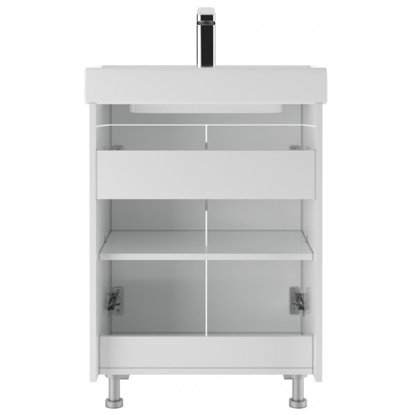 Тумба напольная Енисей 60 Стандарт без ящика Айсберг Домино (DA2404T) Тумба напольная Енисей 60 Стандарт без ящика Айсберг Домино (DA2404T)