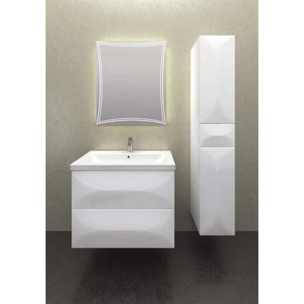 Зеркало Marka One Brio 750*70*900 белое (У26295)