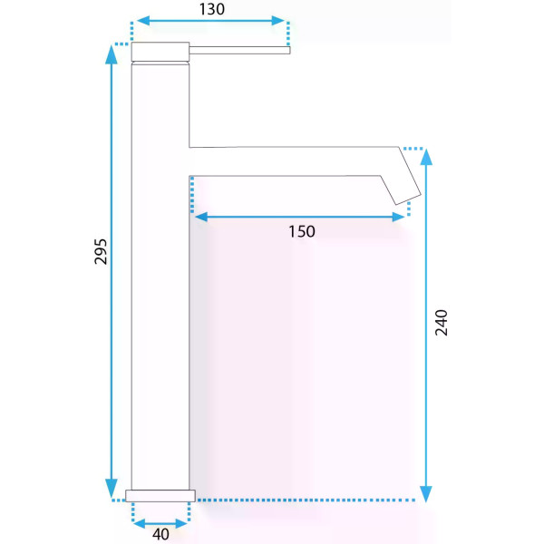 Смеситель для раковины Rea Foss медь матовая (REA-B2086)
