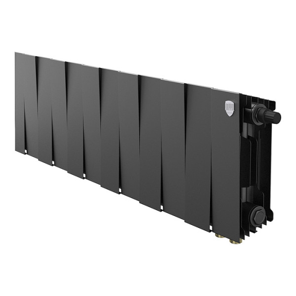 Радиатор биметаллический Royal Thermo PianoForte 200 Чёрный VR80 (12 секций) (RTPBVR803020012)
