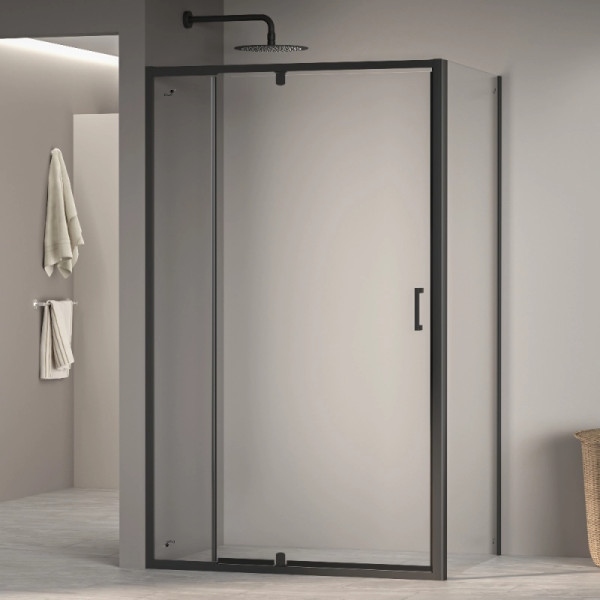 Душевой уголок RGW Passage PA-078B (PA-008B + Z-050-2B) 110x100x195 стекло прозрачное, профиль черный (350807810-14)