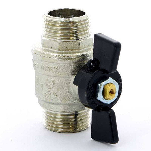 Кран Bugatti 1" НН шаровый Oregon 327 (черная бабочка) (03270032)