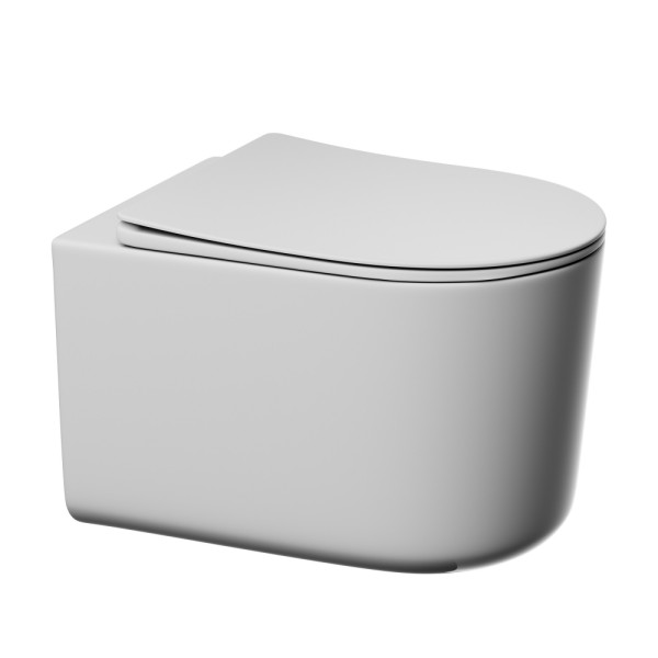 Унитаз подвесной Abber Ultra с ультратонким ободком белый (AC1302)