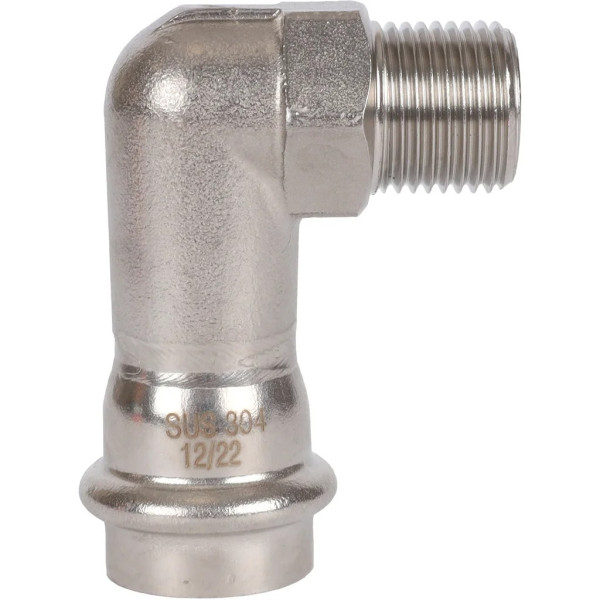 Переход угловой 22х1/2"Н Rommer из нержавеющей стали (пресс) (RSS-0010-002212) Переход угловой 22х1/2"Н Rommer из нержавеющей стали (пресс) (RSS-0010-002212)