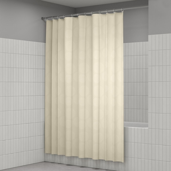 Шторка для ванн текстильная Iddis Base 180x200 бежевая (BD02P18i11)